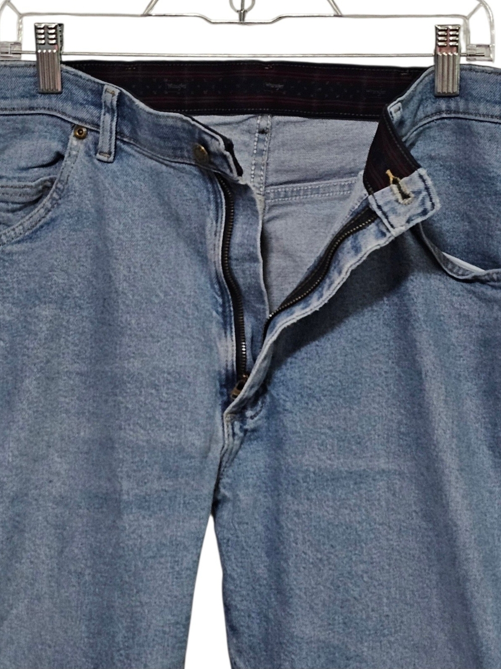 Wrangler WA783 Men Regular Straight Leg Jeans Blue Denim 36x28 Vtg 90s Western - Picture 3 of 14